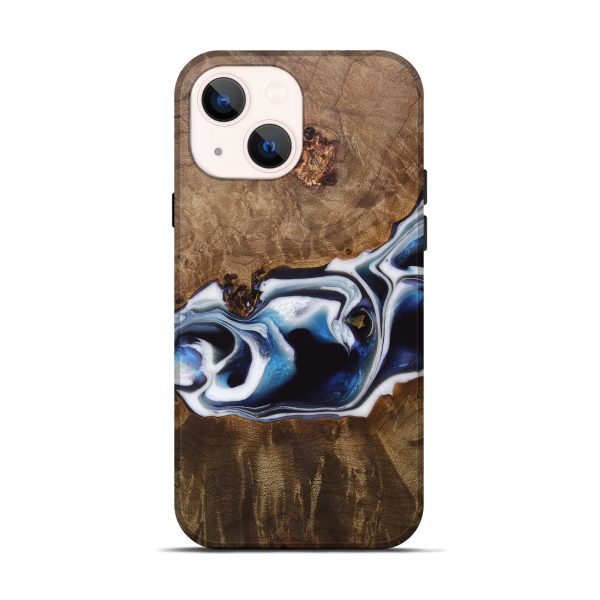 iPhone 13 Wood Live Edge Phone Case - Jorie (Blue, 744797) Online Hot Sale