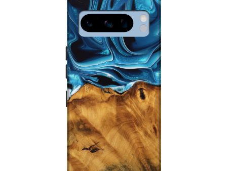 Pixel 8 Pro Wood Live Edge Phone Case - Khue (Blue, 744773) Supply