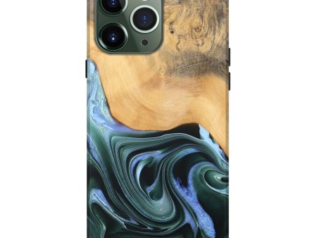 iPhone 13 Pro Max Wood Live Edge Phone Case - Lonnie (Green, 744375) Online Hot Sale