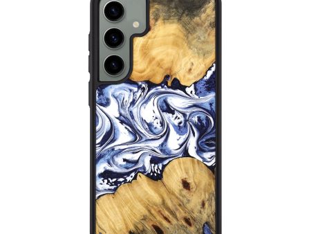 Galaxy S24 Plus Wood Phone Case - Pearle (Blue, 744830) Cheap