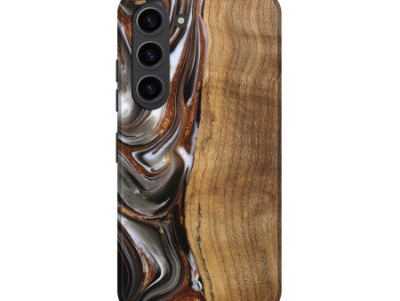 Galaxy S23 Wood Live Edge Phone Case - Clint (Black & White, 744796) Hot on Sale