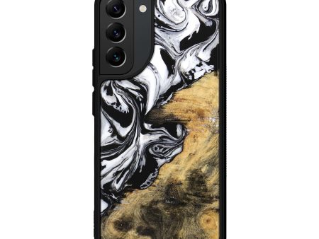 Galaxy S22 Plus Wood Phone Case - Abbe (Black & White, 744829) on Sale