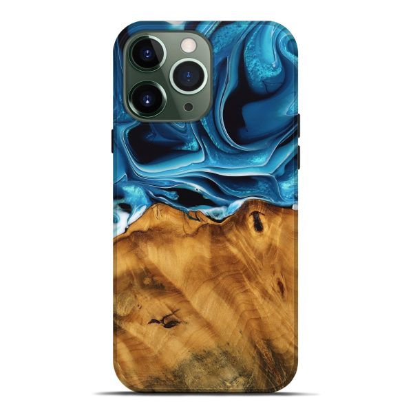 iPhone 13 Pro Max Wood Live Edge Phone Case - Khue (Blue, 744773) Online