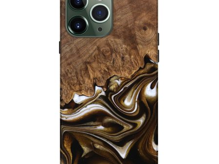 iPhone 13 Pro Max Wood Live Edge Phone Case - Dakotah (Black & White, 744748) Online Sale