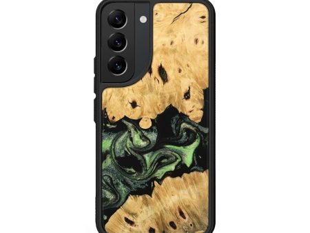 Galaxy S22 Wood Phone Case - Androma (Green, 744847) Fashion