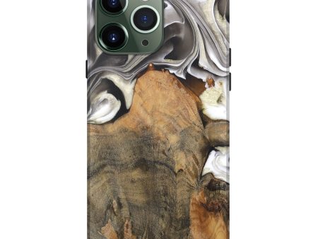 iPhone 13 Pro Max Wood Live Edge Phone Case - Jameson (Black & White, 744366) on Sale