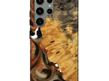 Galaxy S23 Ultra Wood Live Edge Phone Case - Joanna (Black & White, 744786) Online Hot Sale