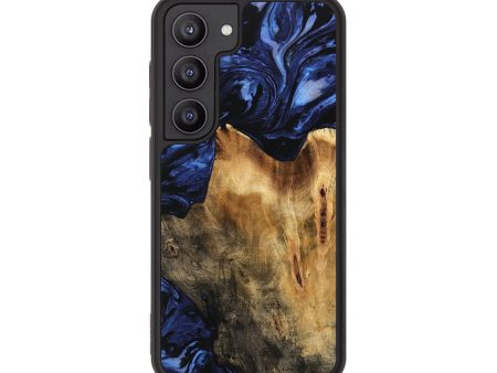 Galaxy S23 Wood Phone Case - Calvin (Blue, 744650) Cheap