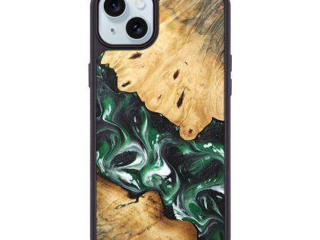 iPhone 15 Plus Wood Phone Case - Hien (Green, 744688) Online Sale