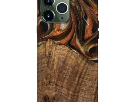 iPhone 13 Pro Max Wood Live Edge Phone Case - Nobie (Black & White, 744784) For Sale