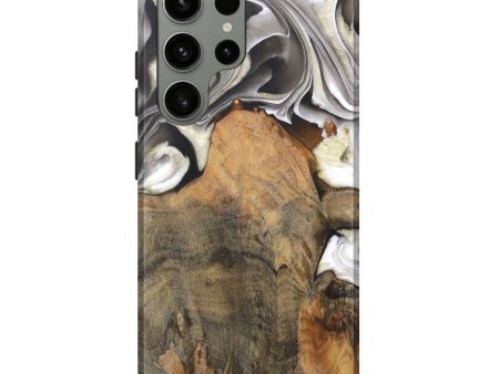 Galaxy S23 Ultra Wood Live Edge Phone Case - Jameson (Black & White, 744366) on Sale