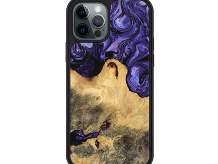 iPhone 12 Pro Wood Phone Case - Aiyana (Purple, 744939) Hot on Sale