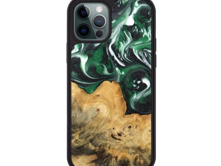 iPhone 12 Pro Wood Phone Case - Kennith (Green, 744735) on Sale