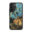 Galaxy S22 Plus Wood Phone Case - Runni (Teal & Gold, 744906) Hot on Sale