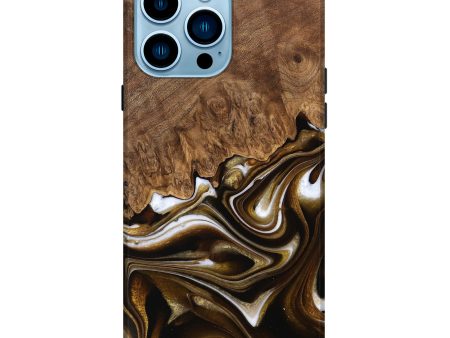 iPhone 14 Pro Max Wood Live Edge Phone Case - Dakotah (Black & White, 744748) Online