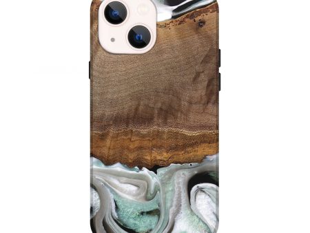 iPhone 13 Wood Live Edge Phone Case - Gwyn (Black & White, 744801) For Discount