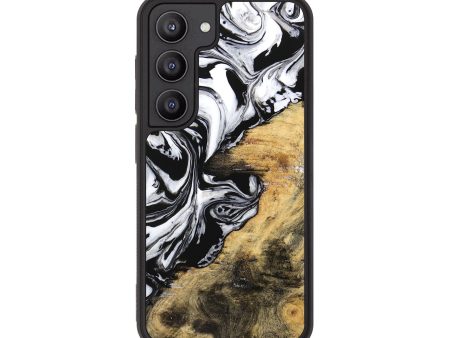 Galaxy S23 Wood Phone Case - Abbe (Black & White, 744829) Online Hot Sale