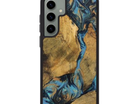 Galaxy S24 Plus Wood Phone Case - Bharat (Teal & Gold, 744910) Sale