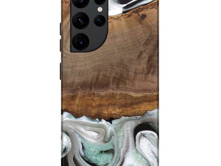 Galaxy S22 Ultra Wood Live Edge Phone Case - Gwyn (Black & White, 744801) Online