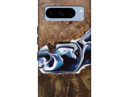 Pixel 8 Pro Wood Live Edge Phone Case - Jorie (Blue, 744797) For Cheap