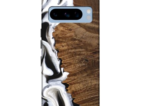 Pixel 8 Pro Wood Live Edge Phone Case - Theo (Black & White, 744783) For Sale