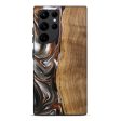 Galaxy S22 Ultra Wood Live Edge Phone Case - Clint (Black & White, 744796) Fashion