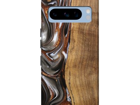 Pixel 8 Pro Wood Live Edge Phone Case - Clint (Black & White, 744796) Online Hot Sale