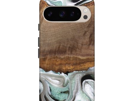 Pixel 9 Wood Live Edge Phone Case - Gwyn (Black & White, 744801) on Sale