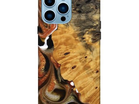 iPhone 14 Pro Max Wood Live Edge Phone Case - Joanna (Black & White, 744786) Online