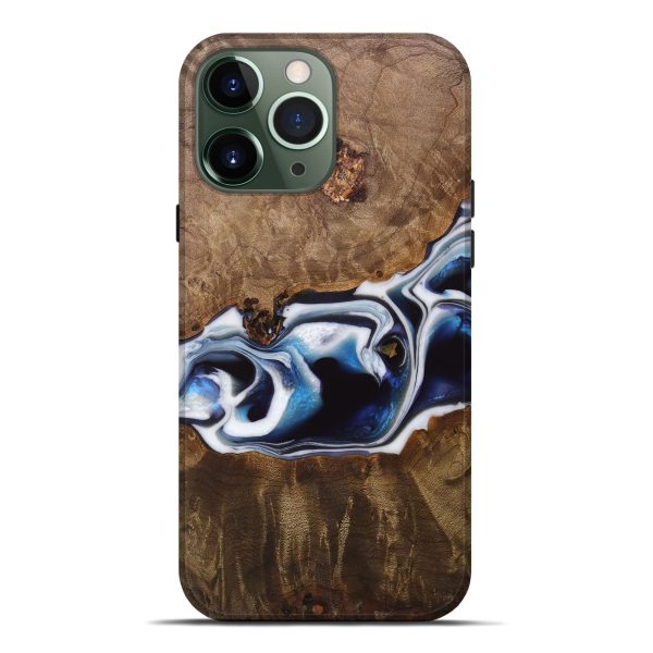 iPhone 13 Pro Max Wood Live Edge Phone Case - Jorie (Blue, 744797) Hot on Sale