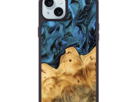 iPhone 15 Plus Wood Phone Case - Parham (Blue, 744701) on Sale