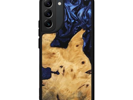 Galaxy S22 Plus Wood Phone Case - Tsugio (Blue, 744648) For Sale