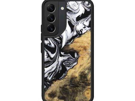 Galaxy S22 Wood Phone Case - Abbe (Black & White, 744829) Fashion