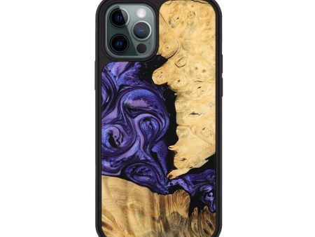 iPhone 12 Pro Wood Phone Case - Tyreek (Purple, 744922) For Discount