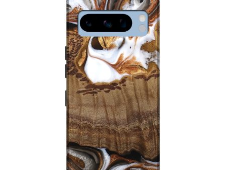 Pixel 8 Pro Wood Live Edge Phone Case - Ammon (Black & White, 744785) Online Hot Sale