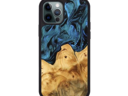 iPhone 12 Pro Wood Phone Case - Parham (Blue, 744701) Discount