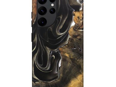 Galaxy S22 Ultra Wood Live Edge Phone Case - Destin (Black & White, 744382) Online