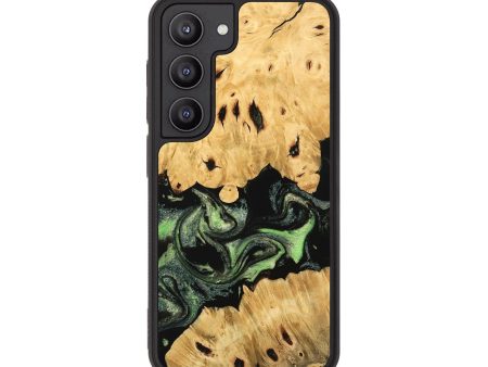 Galaxy S23 Wood Phone Case - Androma (Green, 744847) Fashion