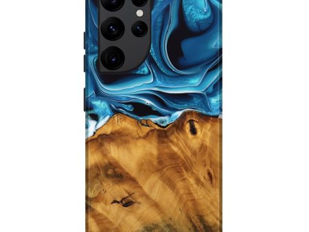 Galaxy S22 Ultra Wood Live Edge Phone Case - Khue (Blue, 744773) Sale