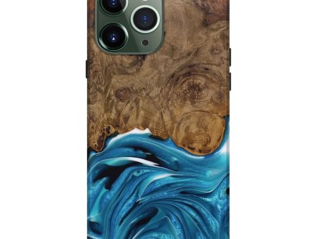 iPhone 13 Pro Max Wood Live Edge Phone Case - Donia (Blue, 744776) Online Hot Sale