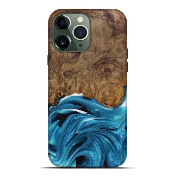 iPhone 13 Pro Max Wood Live Edge Phone Case - Donia (Blue, 744776) Online Hot Sale