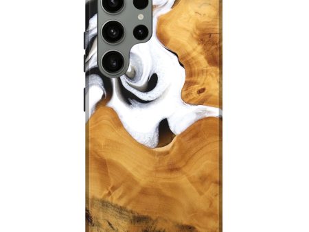 Galaxy S23 Ultra Wood Live Edge Phone Case - Janyce (Black & White, 744775) Online