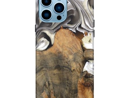 iPhone 14 Pro Max Wood Live Edge Phone Case - Jameson (Black & White, 744366) Online Sale