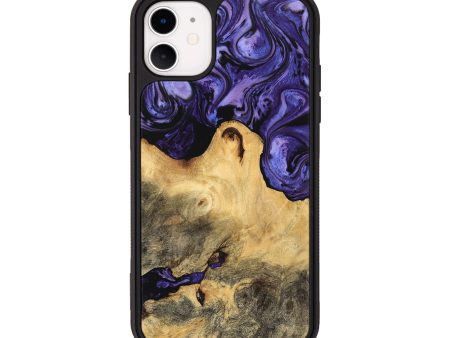 iPhone 11 Wood Phone Case - Aiyana (Purple, 744939) Supply