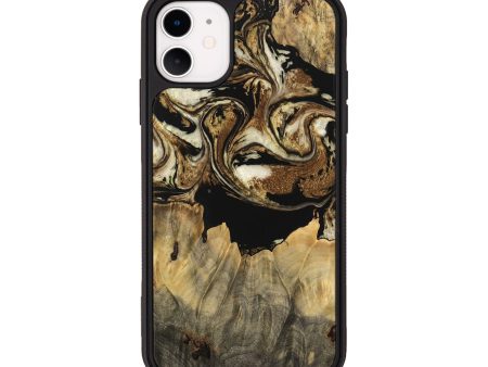 iPhone 11 Wood Phone Case - Felicia (Black & White, 744820) Sale