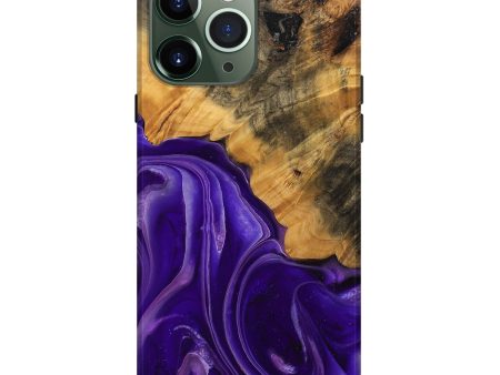 iPhone 13 Pro Max Wood Live Edge Phone Case - Emilda (Purple, 744094) Discount