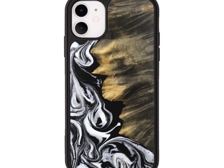 iPhone 11 Wood Phone Case - Nagaraj (Black & White, 744817) Supply