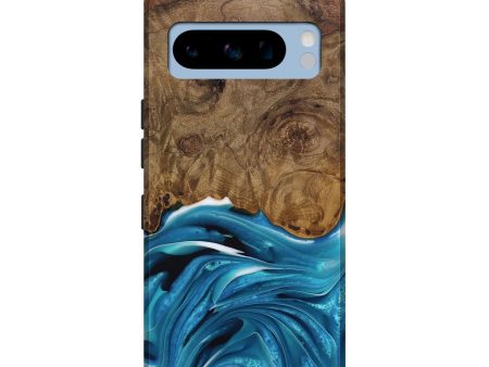 Pixel 8 Pro Wood Live Edge Phone Case - Donia (Blue, 744776) For Cheap