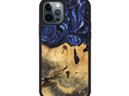 iPhone 12 Pro Wood Phone Case - Bonni (Blue, 744583) Online Sale