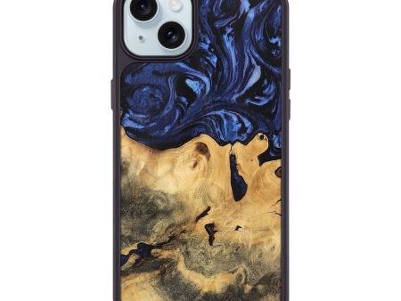 iPhone 15 Plus Wood Phone Case - Bonni (Blue, 744583) Discount